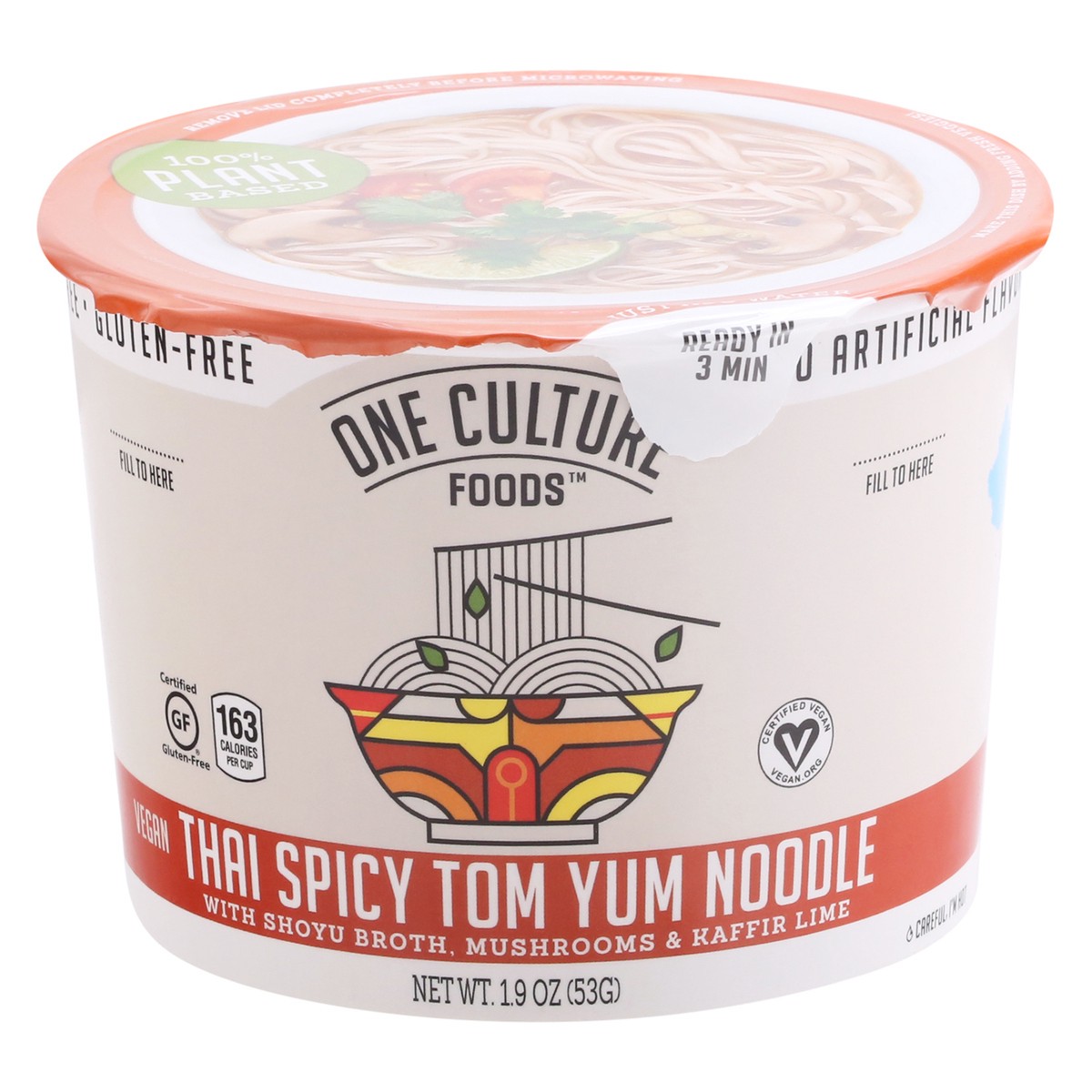 slide 1 of 12, One Culture Foods Thai Spicy Tom Yum Noodle 1.9 oz, 1.9 oz