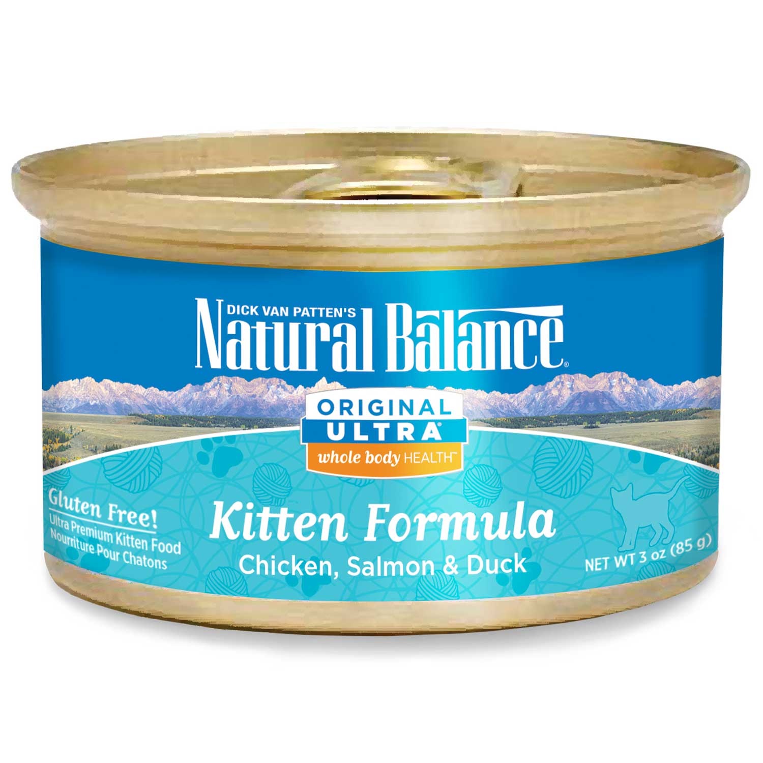 slide 1 of 1, Natural Balance Ultra Whole Body Health Chicken, Salmon & Duck Canned Kitten Food, 5.5 oz