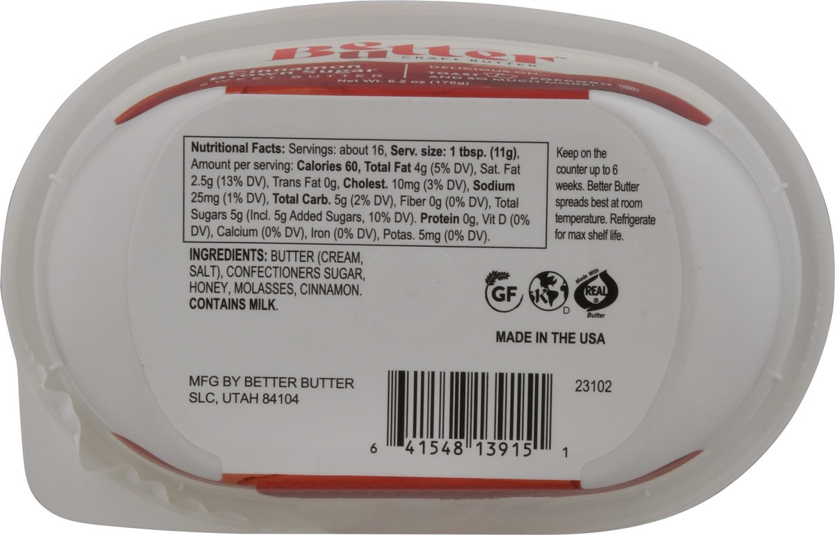 slide 6 of 11, Better Butter Cinnamon Brown Sugar Sweet Butter 6.2 oz, 6.2 oz