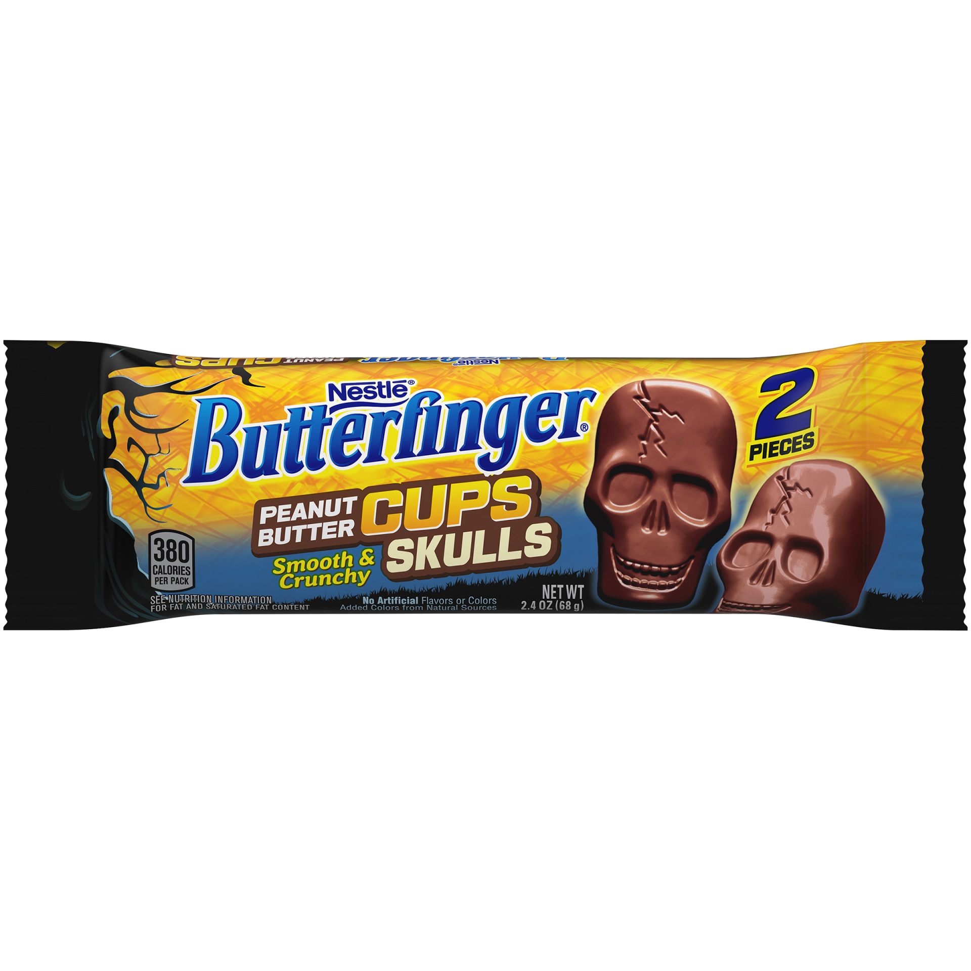 slide 1 of 1, Butterfinger Peanut Butter Cups Skulls Share Pack, 2.4 oz