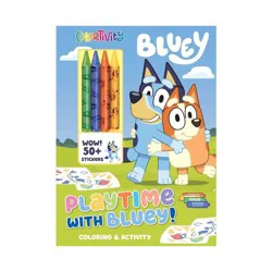 Studio Fun Bluey: Colortivity: Playtime with Bluey! - Coloring and Activity with Crayons
