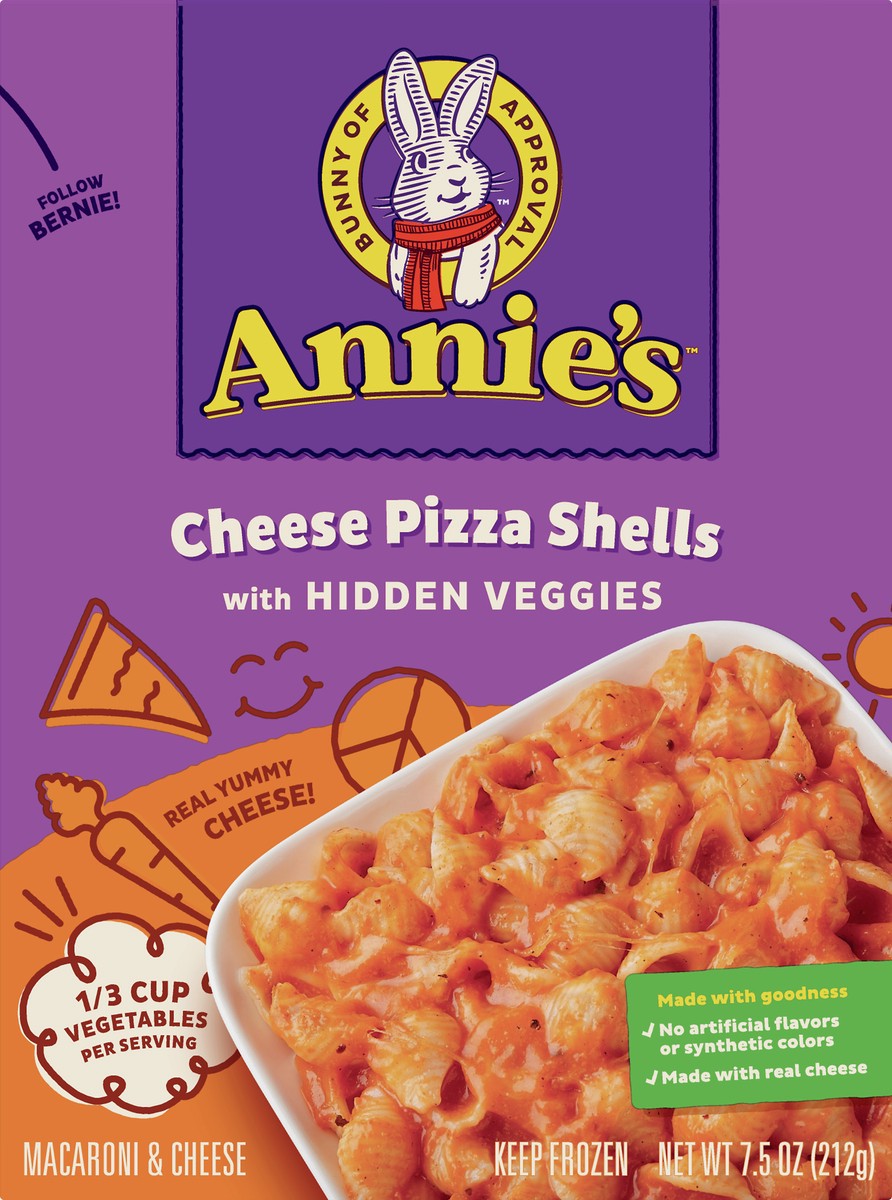 slide 10 of 13, Annie's With Hidden Veggies Cheese Pizza Shells 7.5 oz, 1 ct