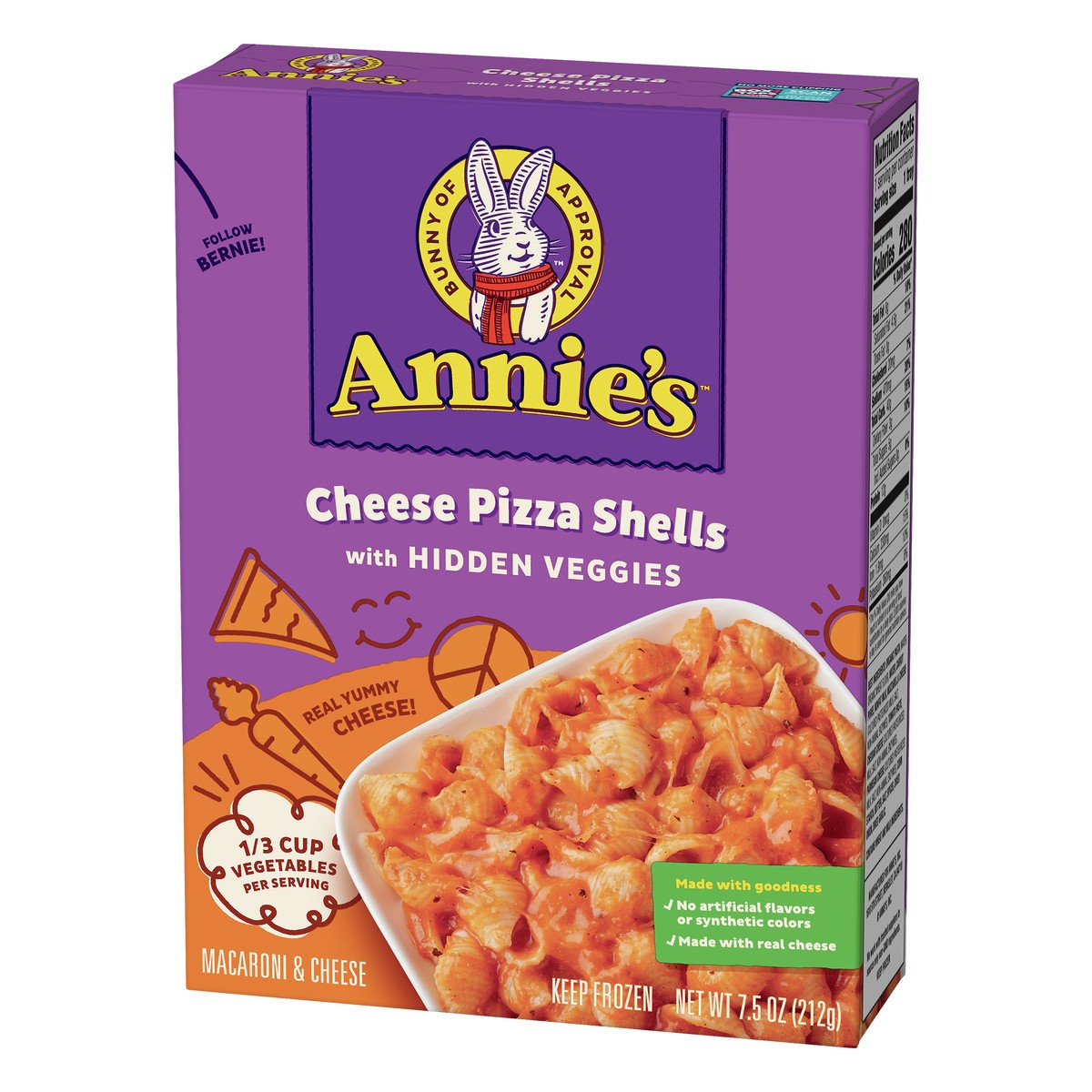 slide 11 of 13, Annie's With Hidden Veggies Cheese Pizza Shells 7.5 oz, 1 ct