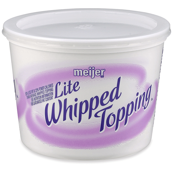 slide 1 of 1, Meijer Lite Whipped Topping, 16 oz