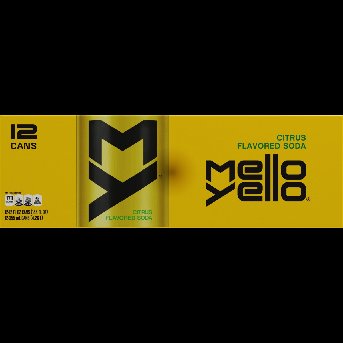slide 7 of 10, Mello Yello Citrus, 12 ct; 12 fl oz