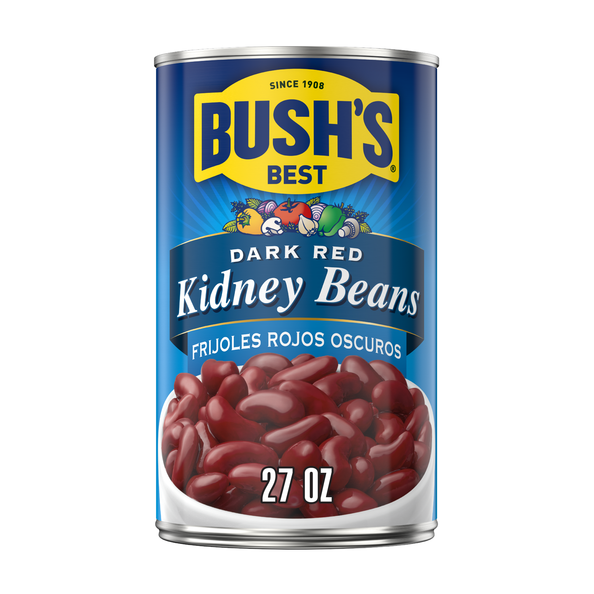 slide 1 of 8, Bush's Best Bush's Dark Red Kidney Beans 27 oz, 27 oz