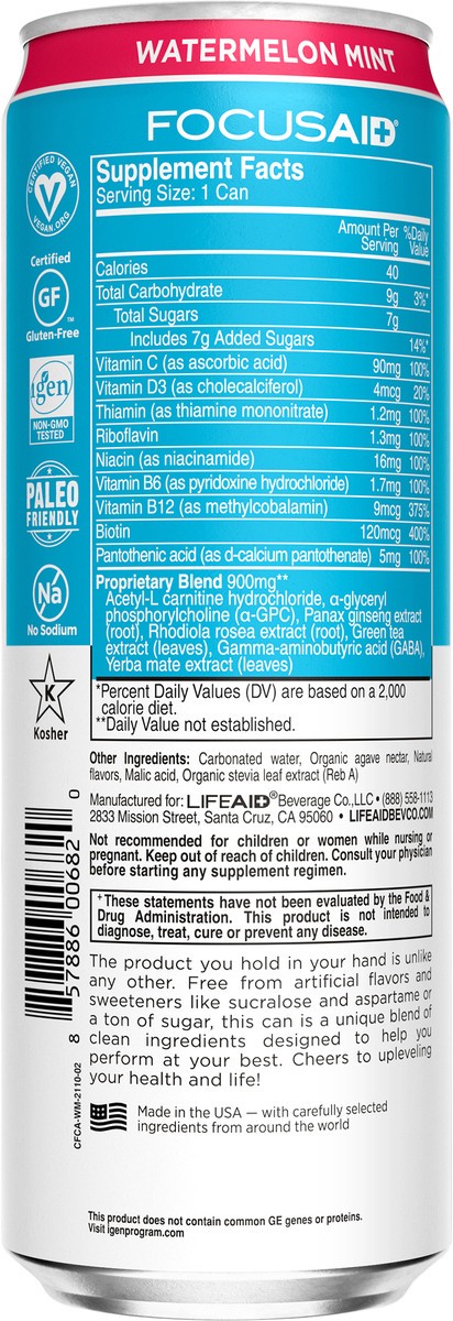 slide 6 of 7, FOCUSAID Lifebev Focusaid, 12 fl oz
