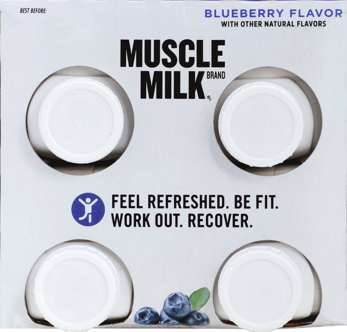 slide 2 of 4, Muscle Milk Smoothie Yogurt Blueberry Flavor Protein Shake 4 ea, 4 ct