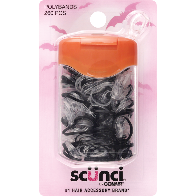 slide 1 of 1, scünci Scunci Polybands In Containers, 260 Ct, 260 ct