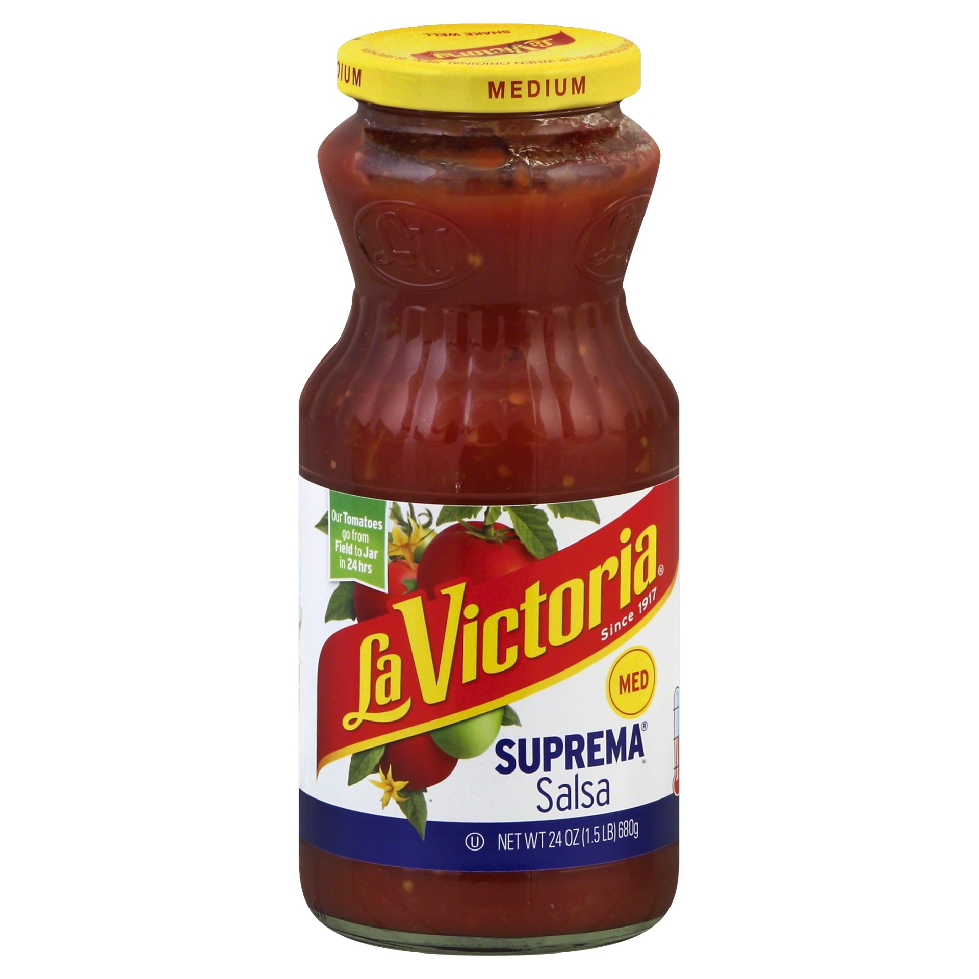 slide 1 of 6, La Victoria Medium Salsa Suprema, 