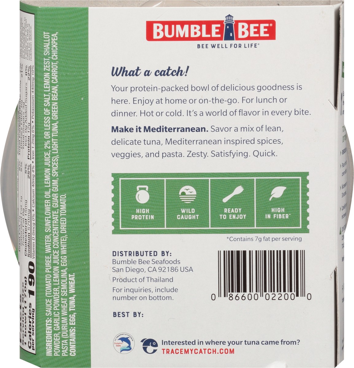 slide 9 of 10, Bumble Bee Quick Catch Mediterranean Tuna + Pasta Bowls, 6 oz