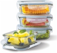 Mason Craft & More Rectangular Glass Food Container Set, 8 pc