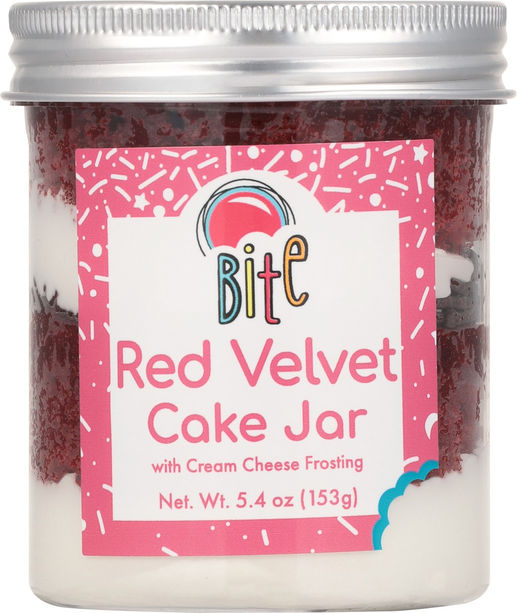 slide 8 of 14, Bite Cake In A Jar Red Velvet, 5.4 oz