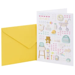 Hallmark Signature New Baby Greeting Card (Baby Icons)