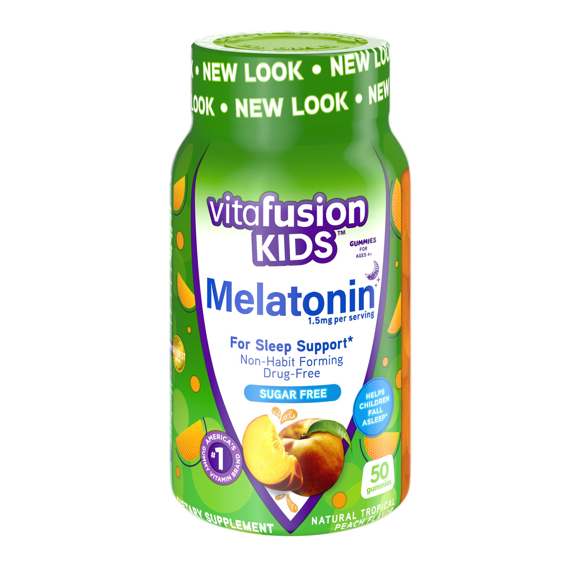 slide 1 of 9, vitafusion Kids Melatonin Gummy Vitamins, 50ct, 50 ct