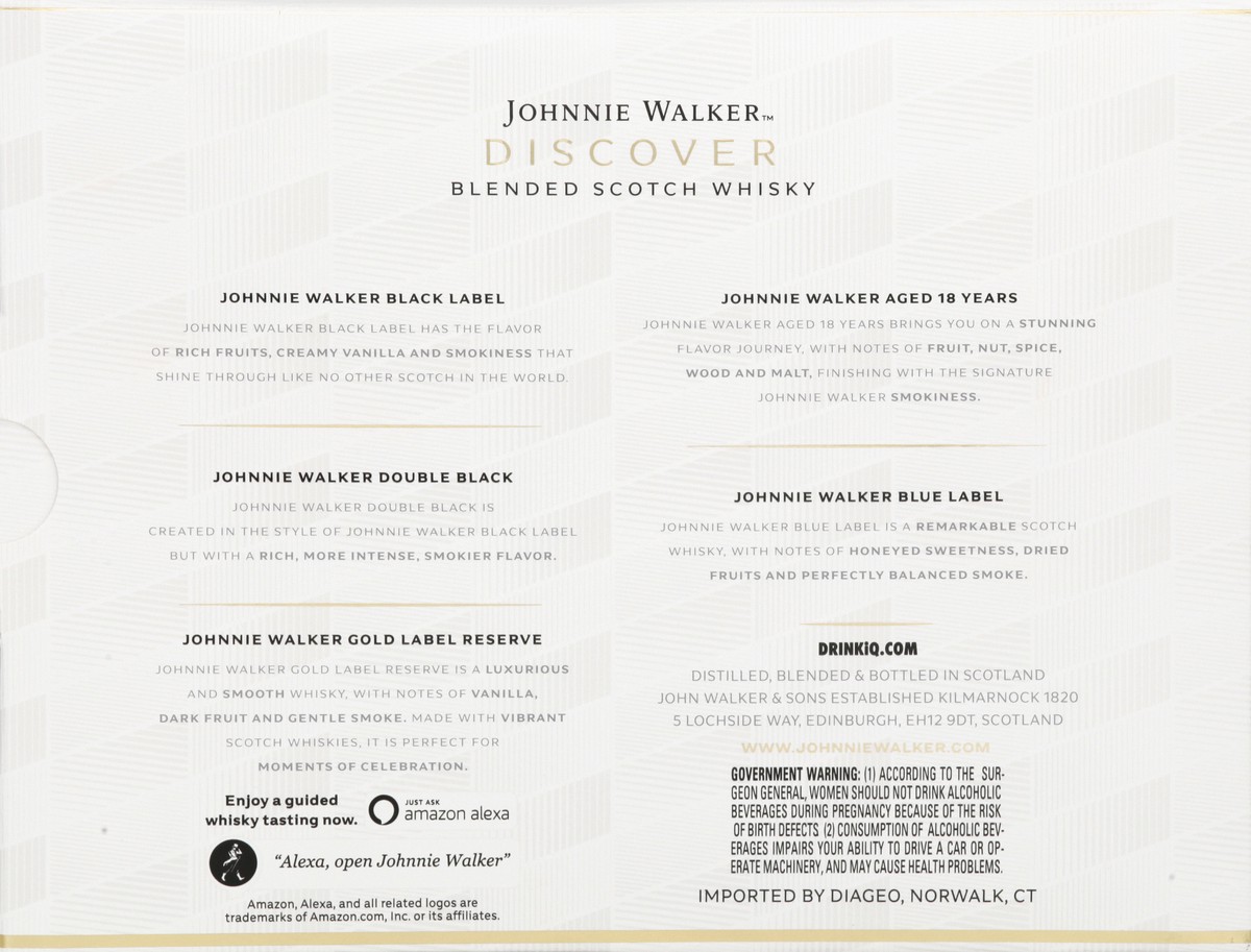 slide 5 of 9, Johnnie Walker Discovery Multi-Pack Scotch Whisky Bottles, 5 ct; 50 ml