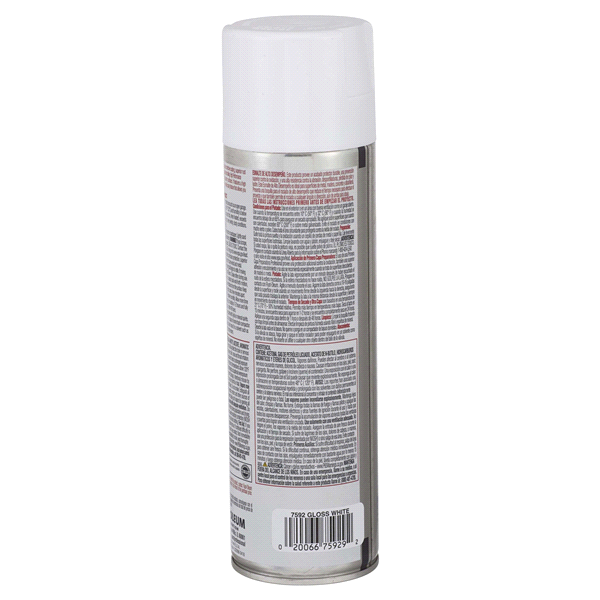 slide 5 of 9, Rust-Oleum Professional Enamel Spray Paint - 7592838, Gloss White, 15 oz