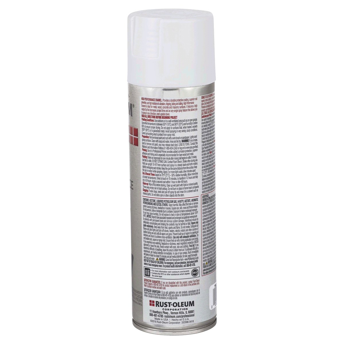 slide 7 of 9, Rust-Oleum Professional Enamel Spray Paint - 7592838, Gloss White, 15 oz