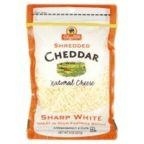 slide 1 of 1, ShopRite Shredded White Cheddar Cheese, 8 oz