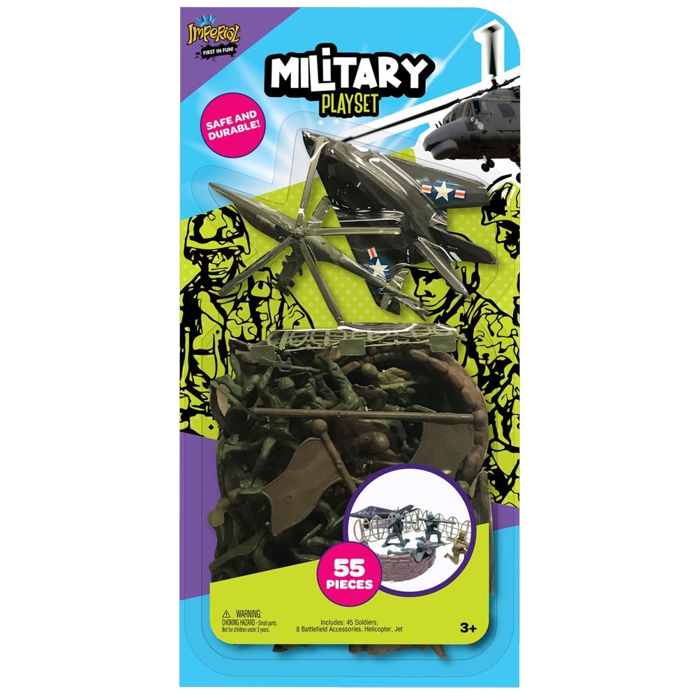 slide 1 of 1, Ja-Ru Military Playset Toy, 55 ct