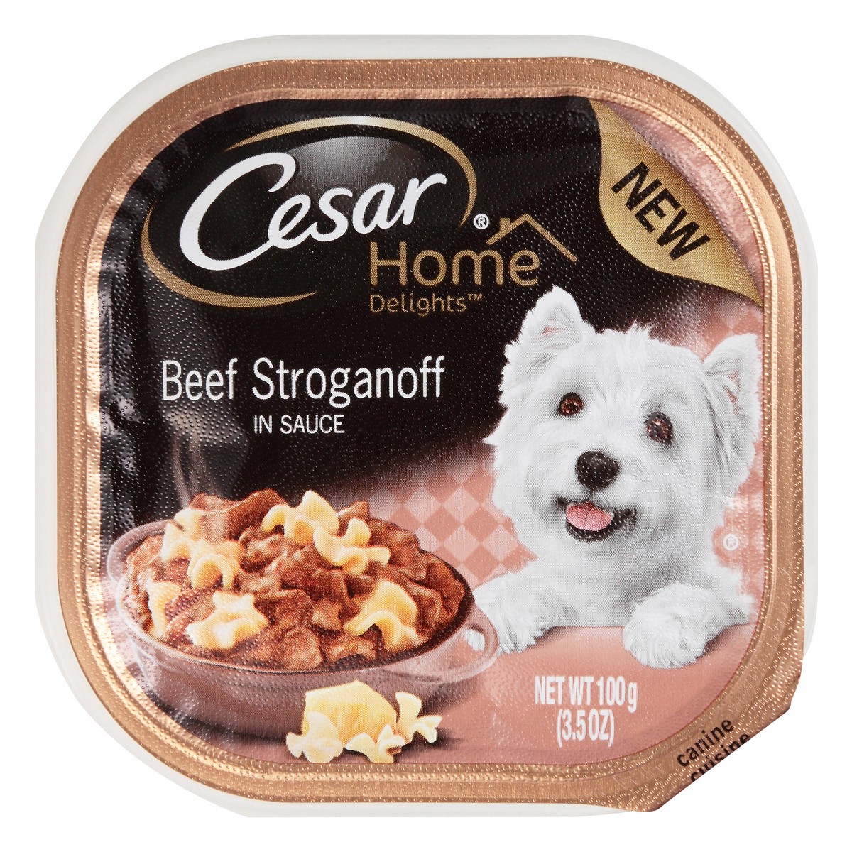 slide 9 of 12, Cesar Home Delights Canine Cuisine Beef Stroganoff in Sauce Wet Dog Food 3.5 oz. Tray, 3.5 oz