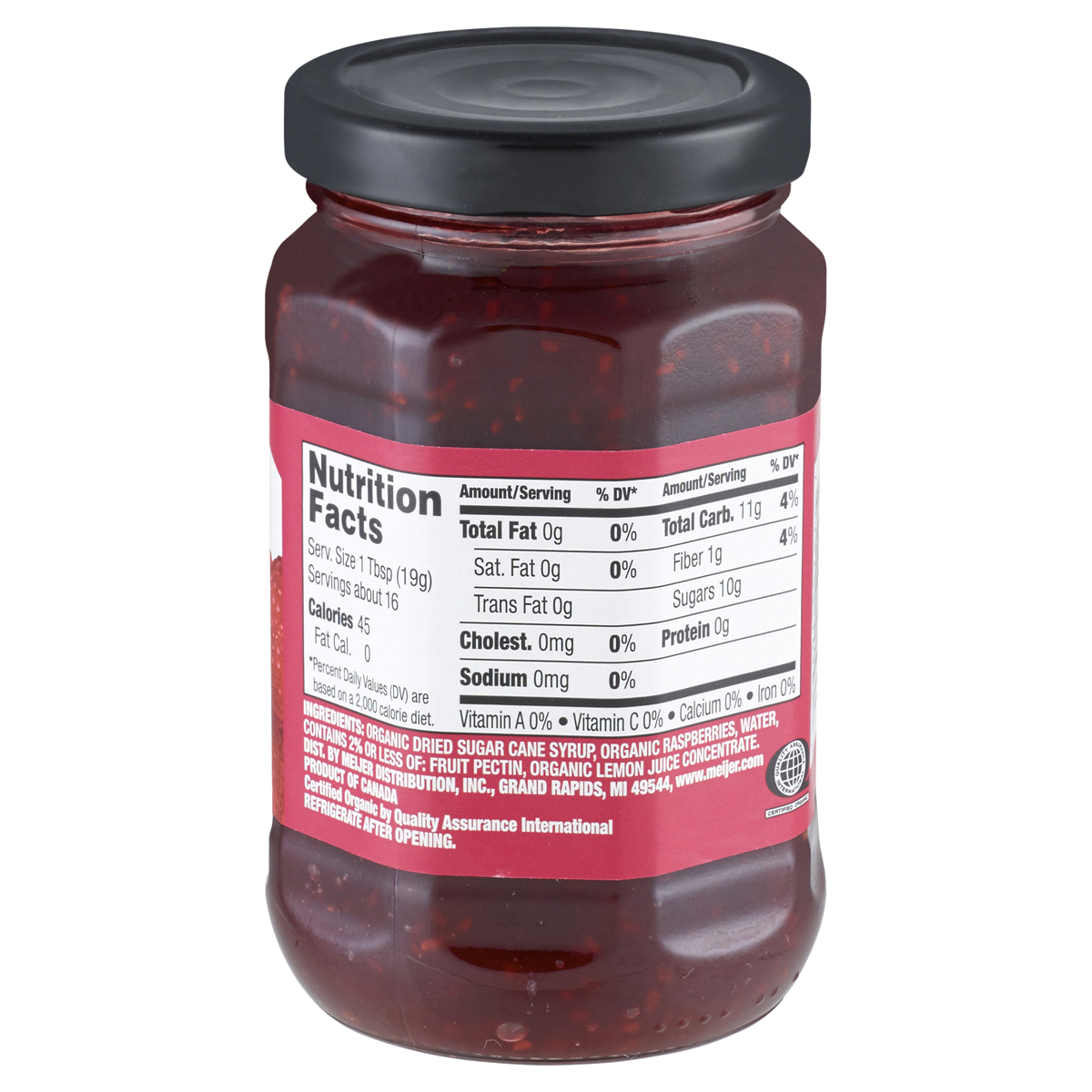 slide 3 of 3, True Goodness Organic Raspberry Fruit Spread, 11 oz