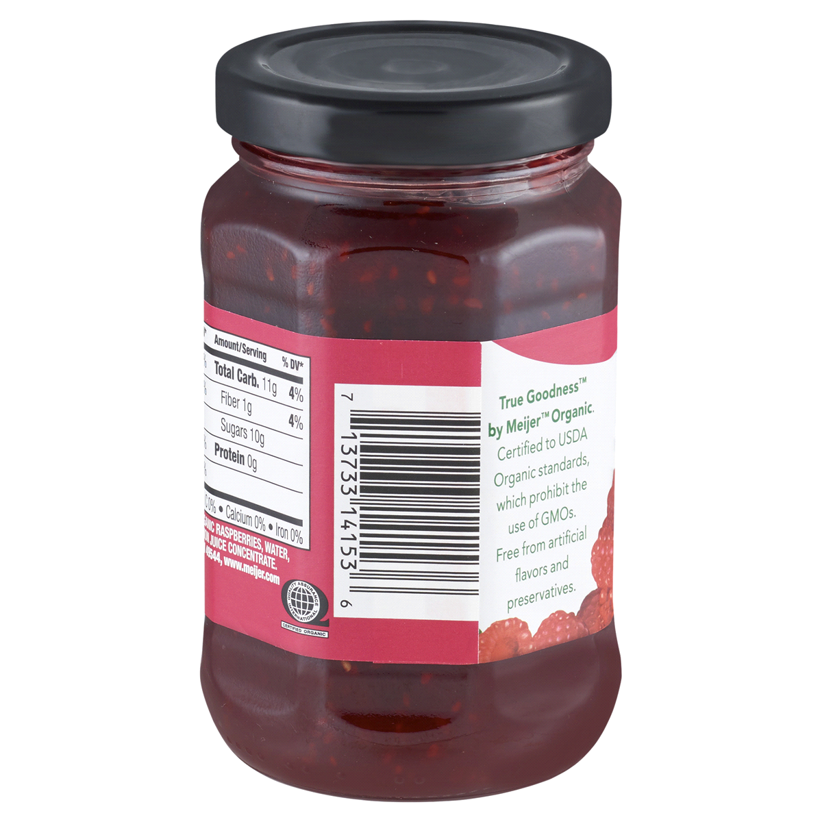 slide 2 of 3, True Goodness Organic Raspberry Fruit Spread, 11 oz