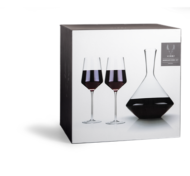 slide 1 of 1, Viski 3-Piece Angled Crystal Bordeaux Set, 1 ct