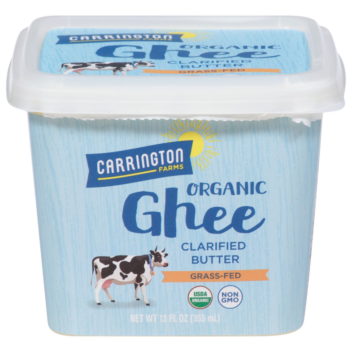 slide 1 of 1, Carrington Farms Ghee Butter Clarifi, 12 fl oz