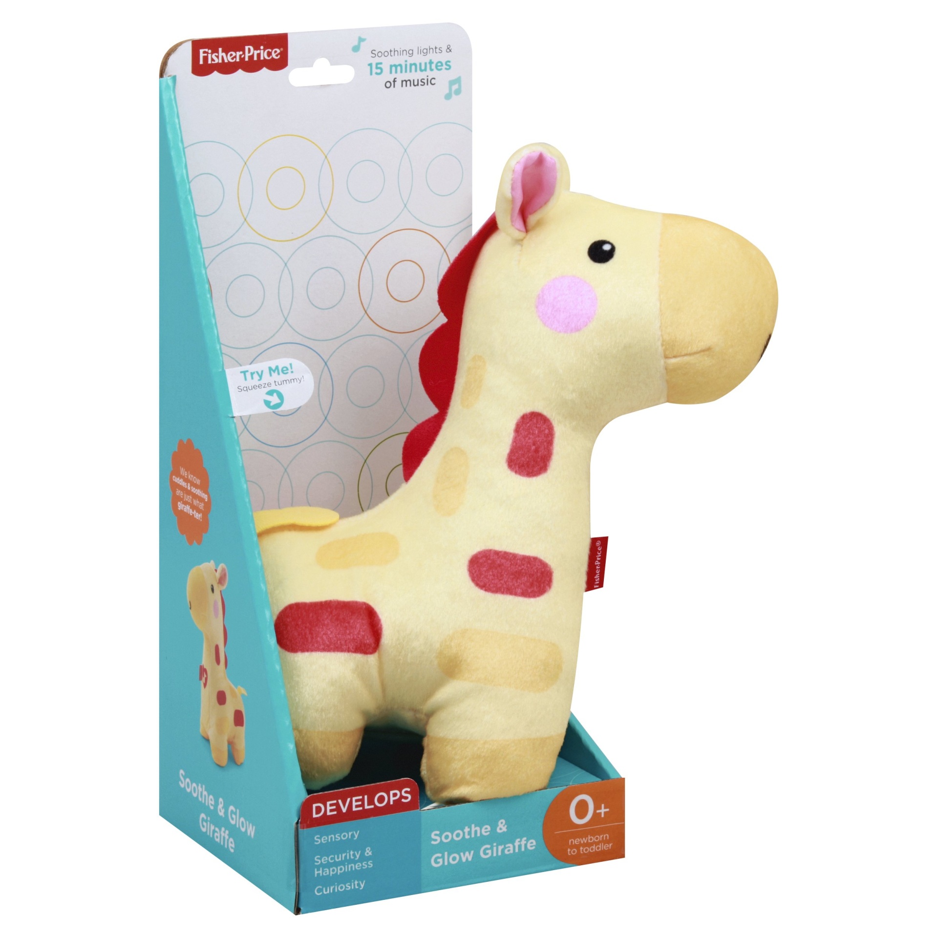 slide 1 of 1, Fisher-Price Soothe & Glow Giraffe - Yellow, 1 ct