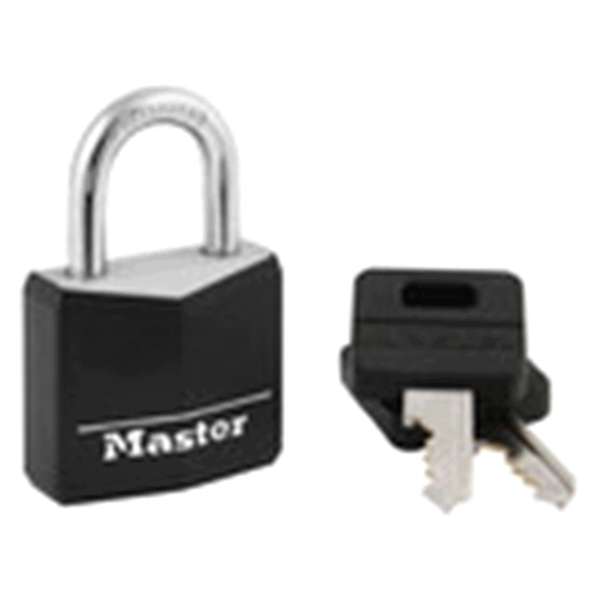 slide 1 of 1, Master Lock Protective Vinyl Cover Lock - Black, 30 mm