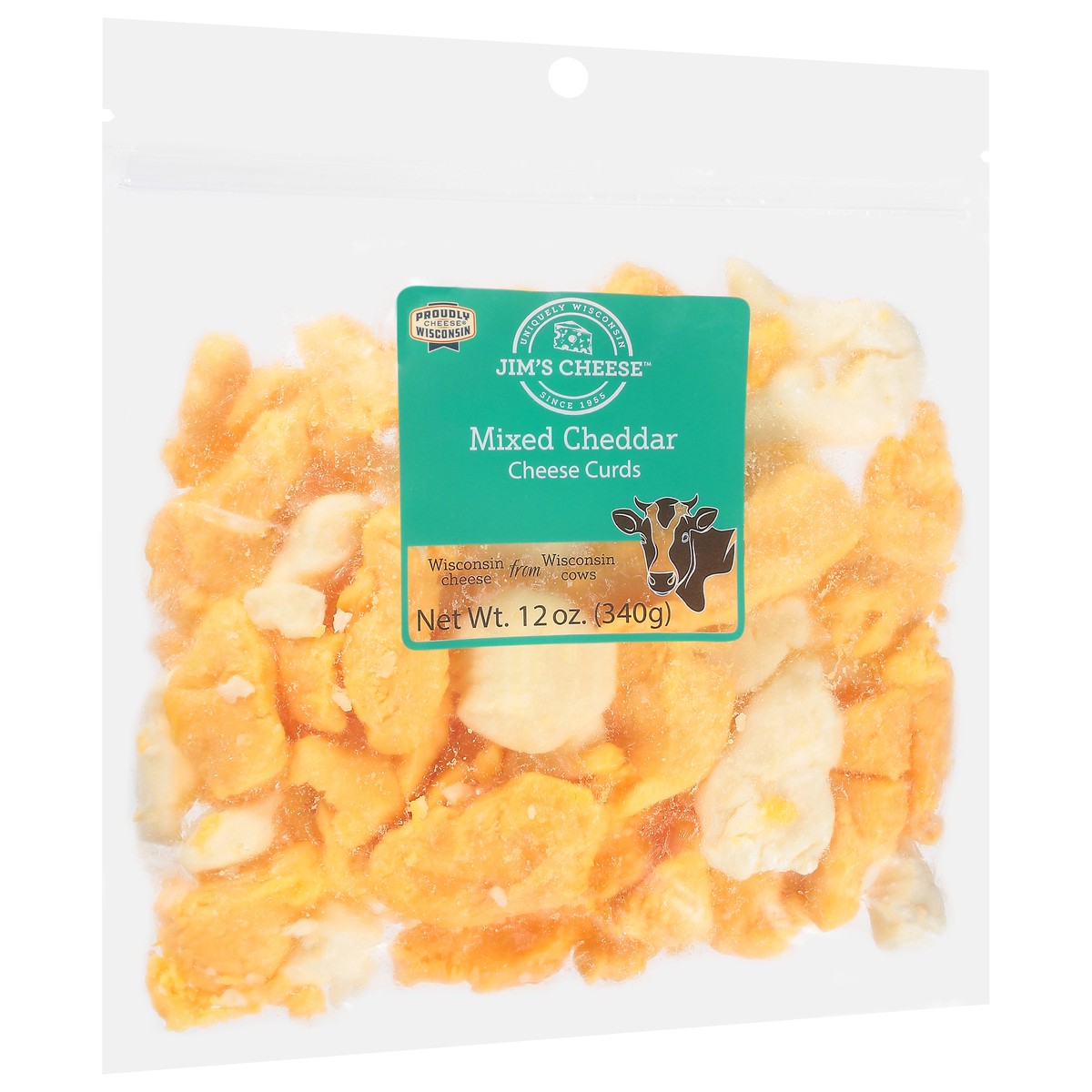slide 8 of 9, Jim's Cheese Mixed Cheddar Cheese Curds 12 oz, 12 oz