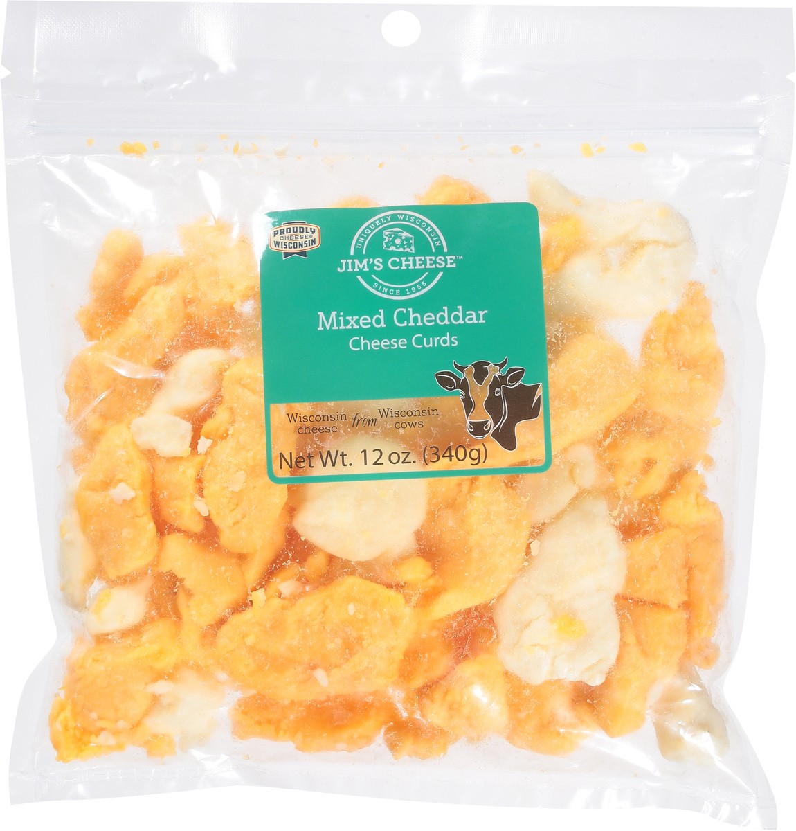 slide 7 of 9, Jim's Cheese Mixed Cheddar Cheese Curds 12 oz, 12 oz