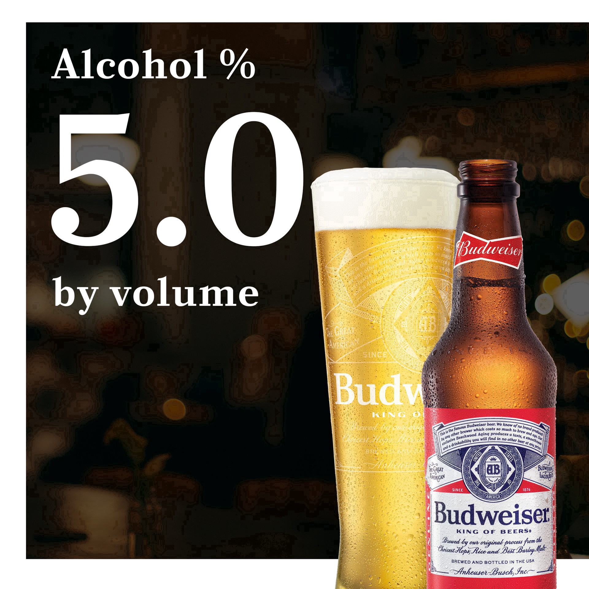 slide 49 of 83, Budweiser Beer, 6 Pack Beer, 12 FL OZ Bottles, 5% ABV, 6 ct; 12 oz