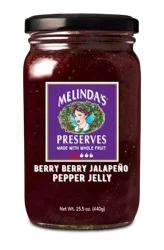 Melinda's Berry Berry Jalapeno Pepper Jelly Preserves 15.5 oz