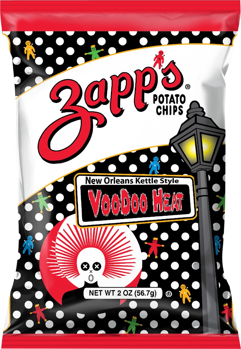 slide 4 of 7, Zapp's 2 oz Zapp's Voodoo Heat New Orleans Kettle Style Potato Chips, 2 oz