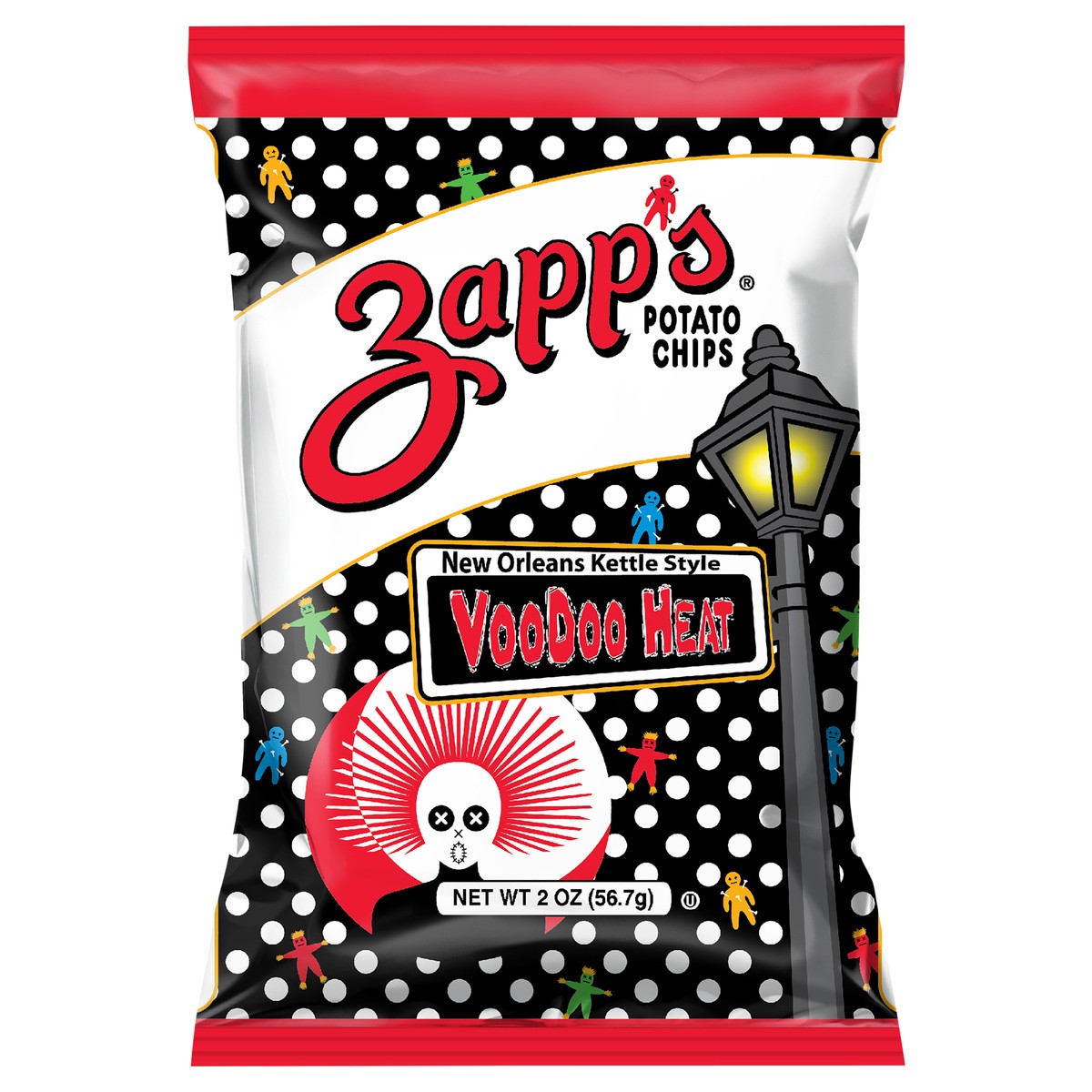 slide 1 of 7, Zapp's 2 oz Zapp's Voodoo Heat New Orleans Kettle Style Potato Chips, 2 oz