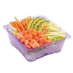Japanese Food Express Salmon Poke Rice Bowl