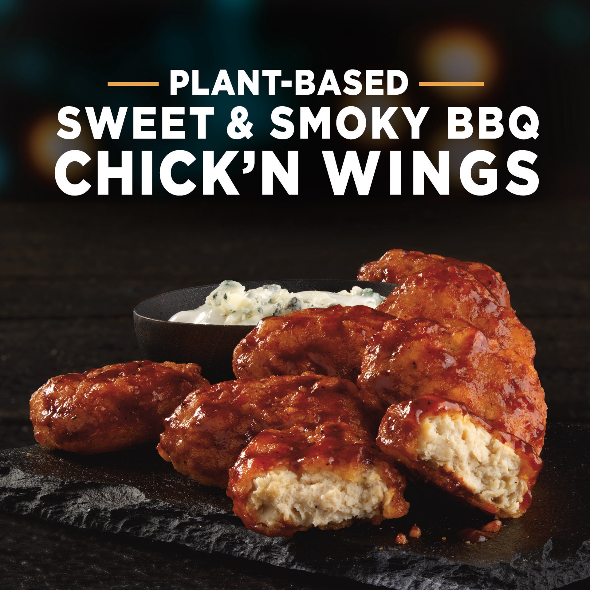 slide 3 of 5, Gardein Ultimate Plant-Based Chick'n Wings, BBQ, Vegan, Frozen, 14.6 oz., 14.6 oz