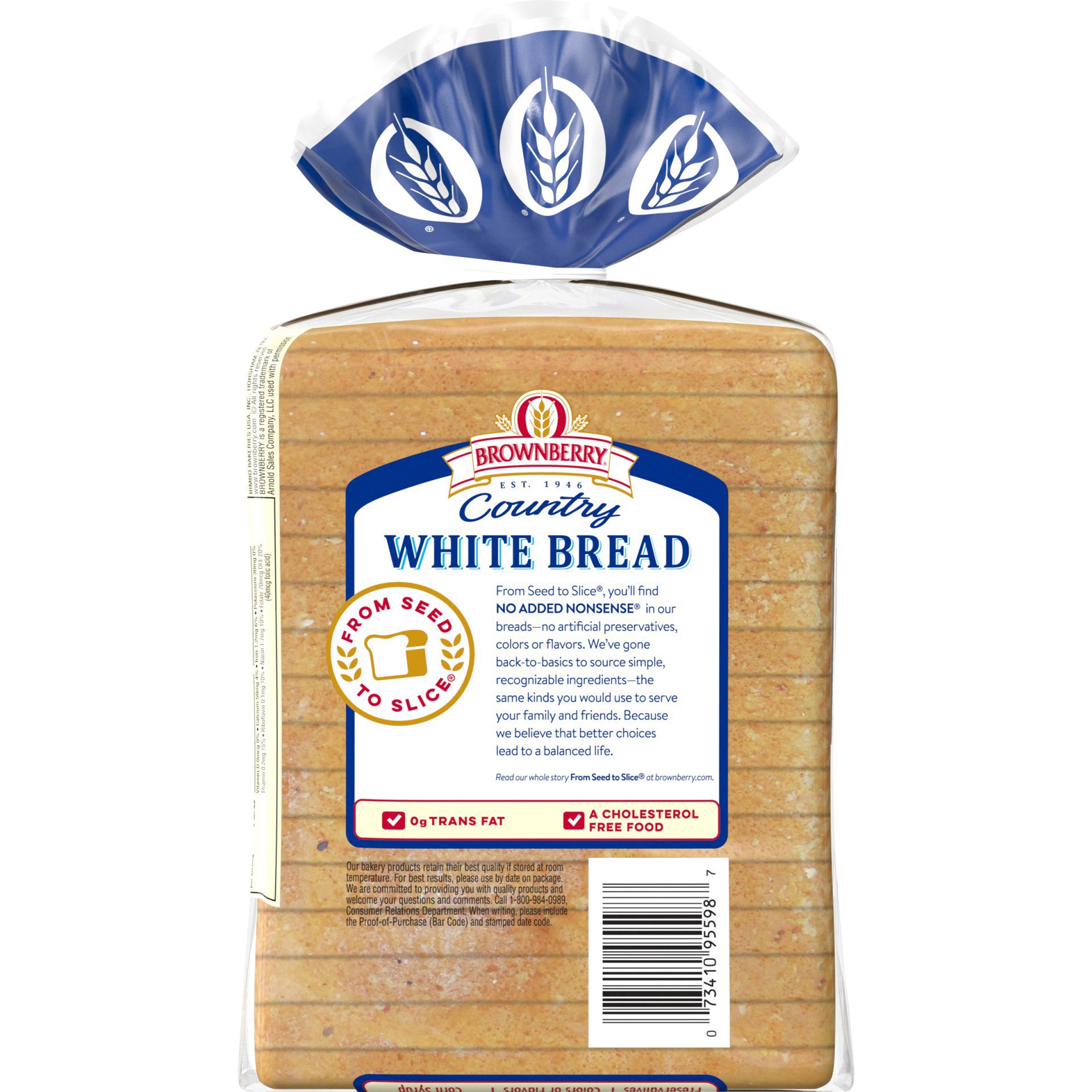 slide 6 of 30, Brownberry Country Style Plain Bread, 24 oz, Soft White Bread, Bag, 24 oz