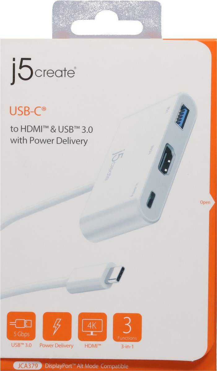 slide 9 of 9, j5create USB-C DisplayPort 1 ea, 1 ct