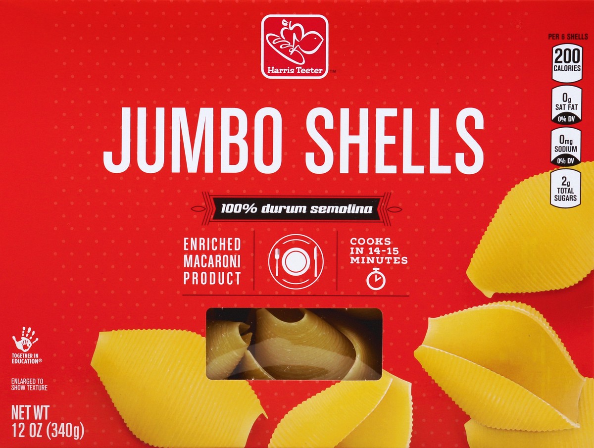 slide 2 of 4, Harris Teeter Pasta Jumbo Shells, 1 ct