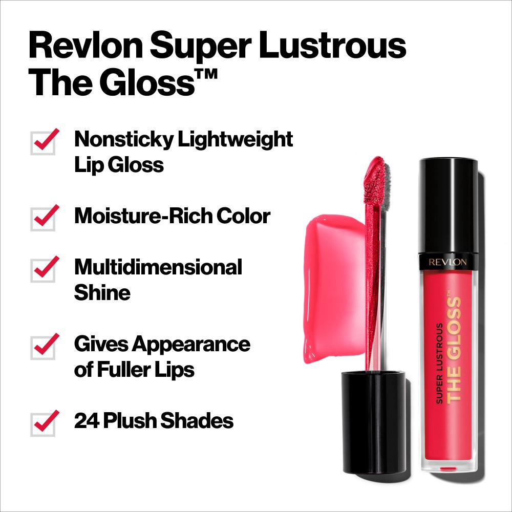 slide 3 of 3, Revlon Super Lustrous Lip Gloss - Pinkissimo, 1 ct