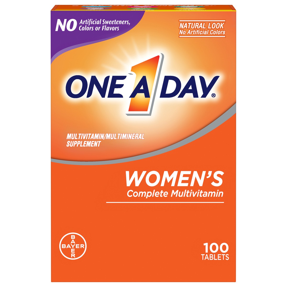 slide 1 of 8, One A Day Women's Multivitamin & Multimineral Tablets - 100ct, 100 ct