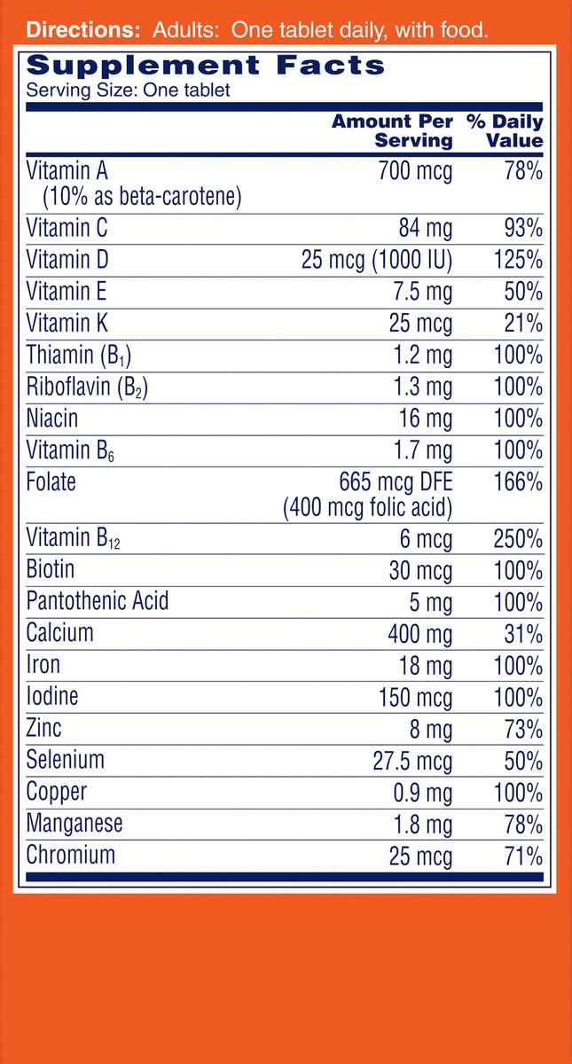 slide 7 of 8, One A Day Women's Multivitamin & Multimineral Tablets - 100ct, 100 ct