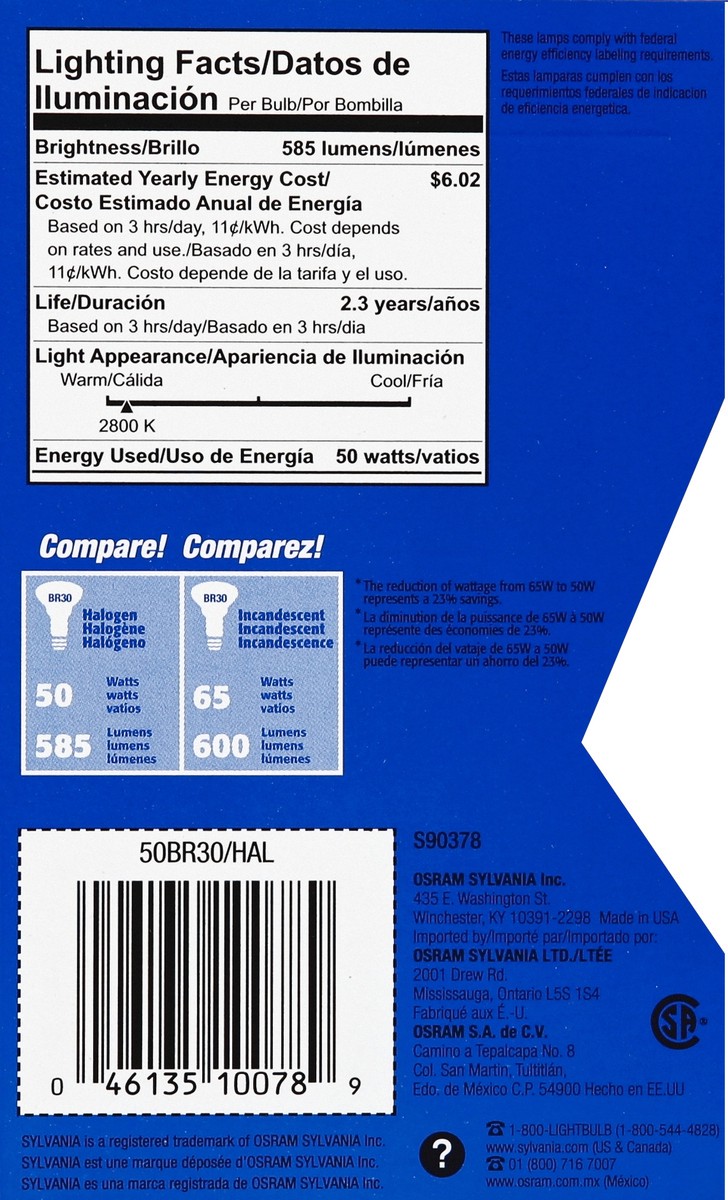 slide 3 of 5, Sylvania Light Bulb 1 ea, 1 ea