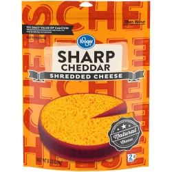 Kroger Shredded Sharp Cheddar Cheese