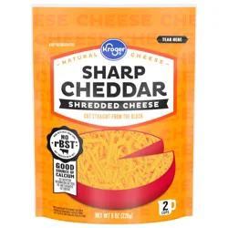 Kroger Shredded Sharp Cheddar Cheese