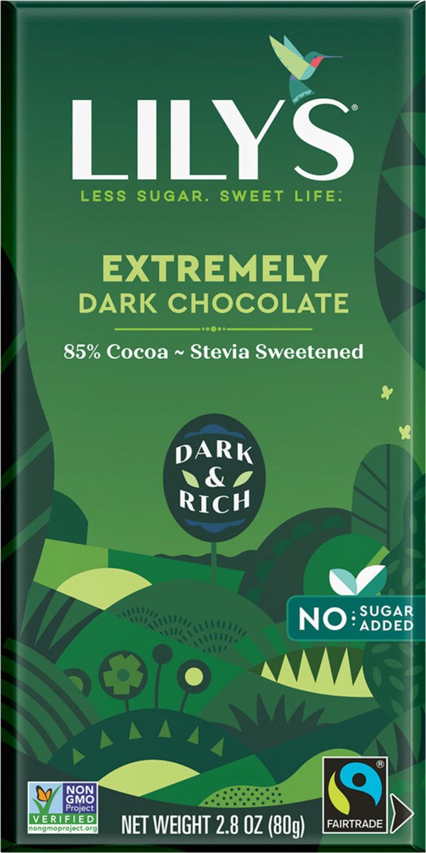 slide 3 of 3, Lily's 85% Cocoa Extremely Dark Chocolate 2.8 oz, 2.8 oz