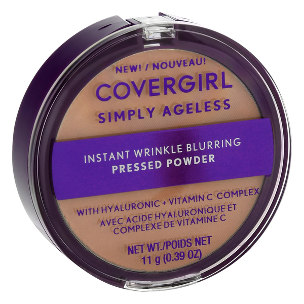 slide 1 of 1, Covergirl Simply Ageless Pressed Powder, Natural Beige 240, 0.39 oz